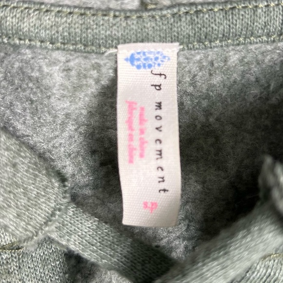 Free People Hoodie Womens Small FP Movement Believe It Lace Up Activewear Fit - Picture 7 of 8